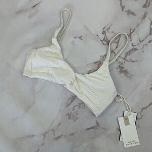 Good American Swim Top Women Crinkle Always Fits Twist Bikini Swimsuit